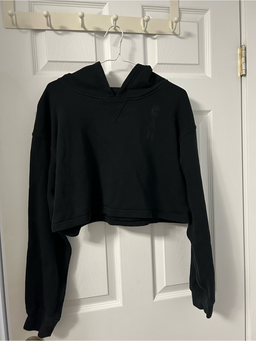 lululemon athletica Black Cropped Hoodie